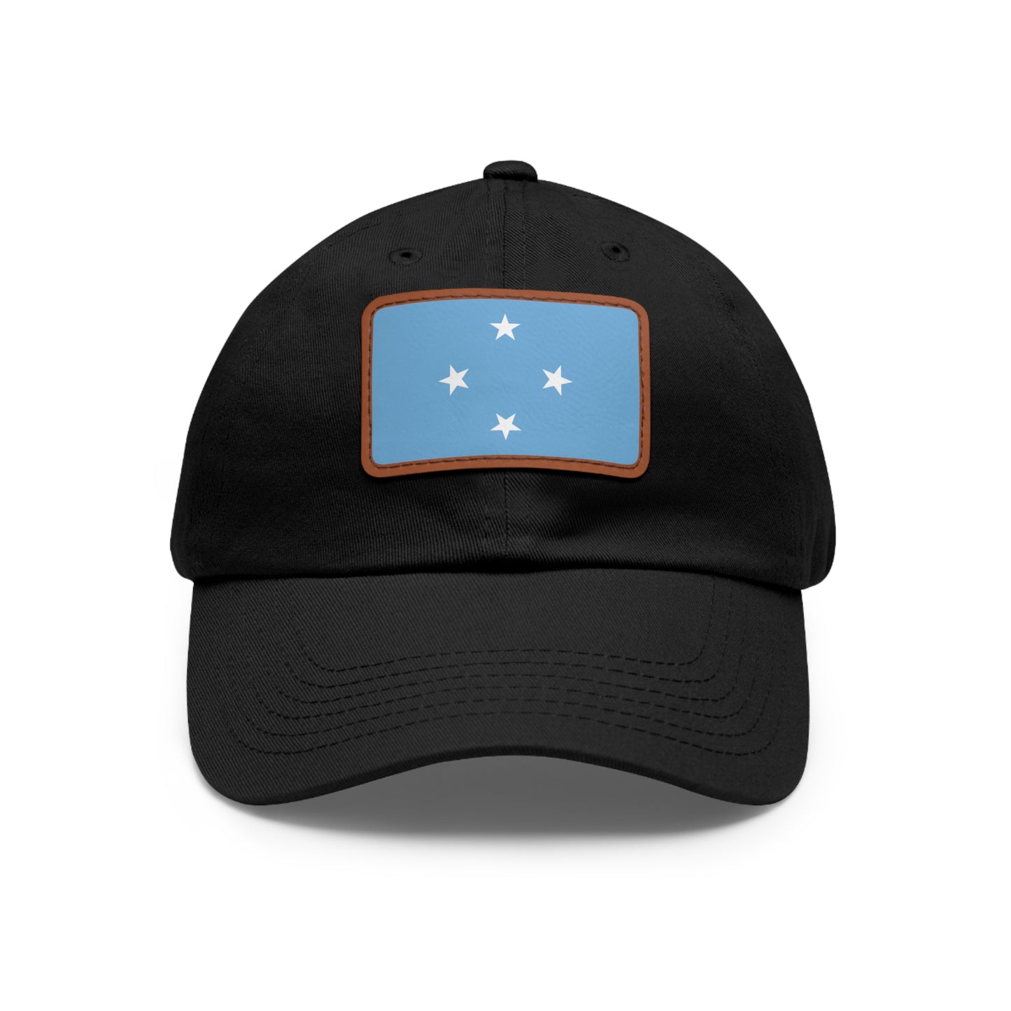 Federated States of Micronesia Leather Patch Hat