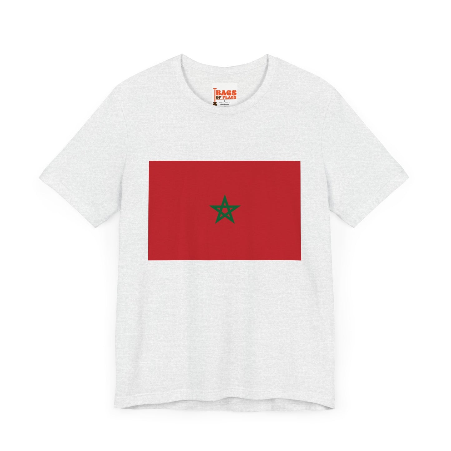 Morocco Flag on T-shirt