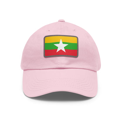 Myanmar Leather Patch Hat