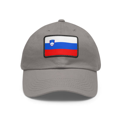 Slovenia Leather Patch Hat
