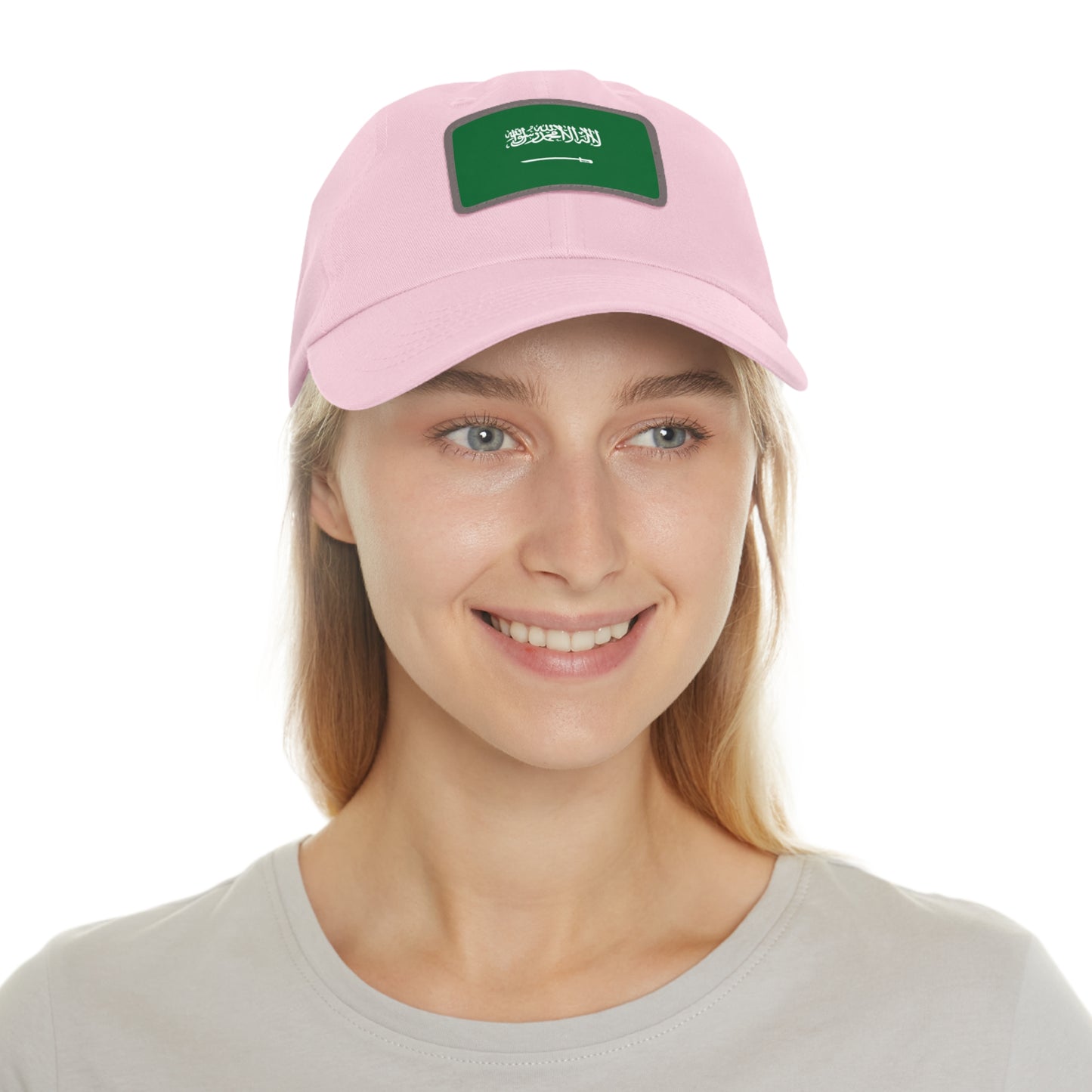 Saudi Arabia Leather Patch Hat