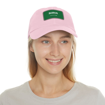 Saudi Arabia Leather Patch Hat