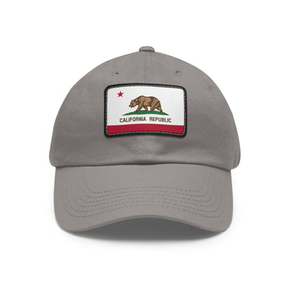 California Leather Patch Hat