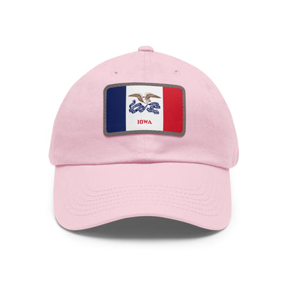 Iowa Leather Patch Hat