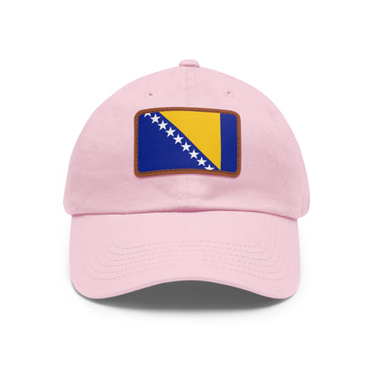 Bosnia and Herzegovina Leather Patch Hat