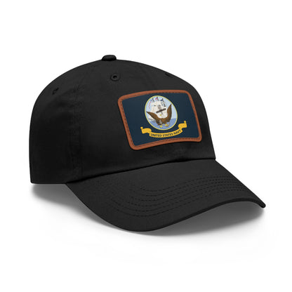 US Navy Leather Patch Hat