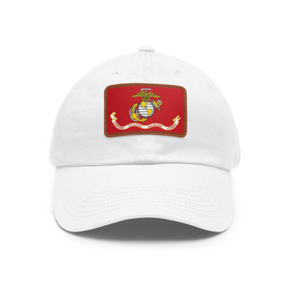 US Marine Corps Leather Patch Hat