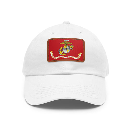 US Marine Corps Leather Patch Hat