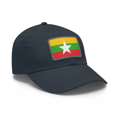 Myanmar Leather Patch Hat