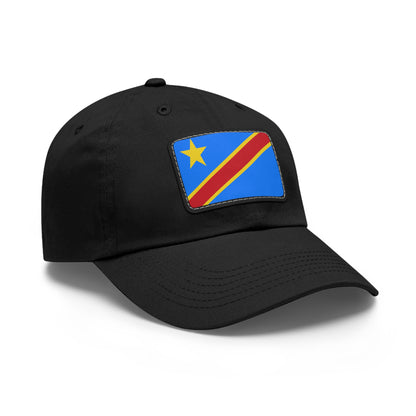 Democratic Republic of the Congo Leather Patch Hat