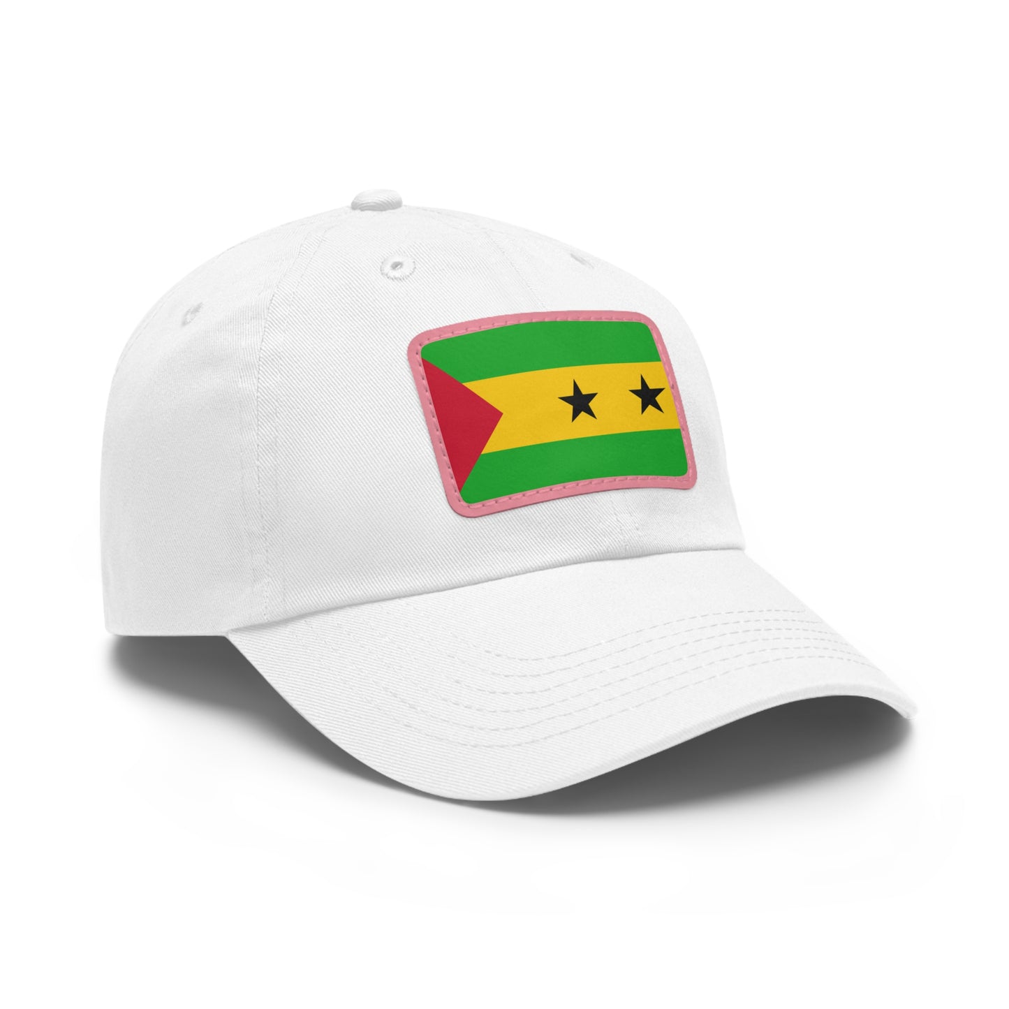 Sao Tome and Principe Leather Patch Hat