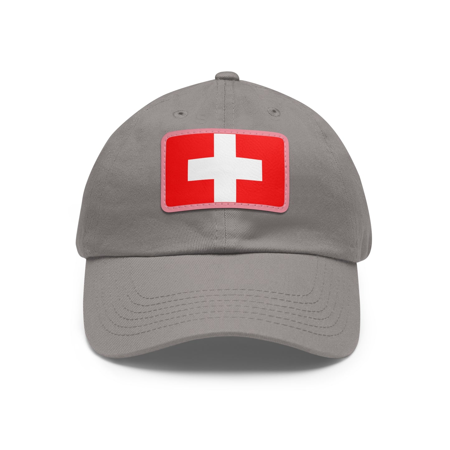 Switzerland Leather Patch Hat