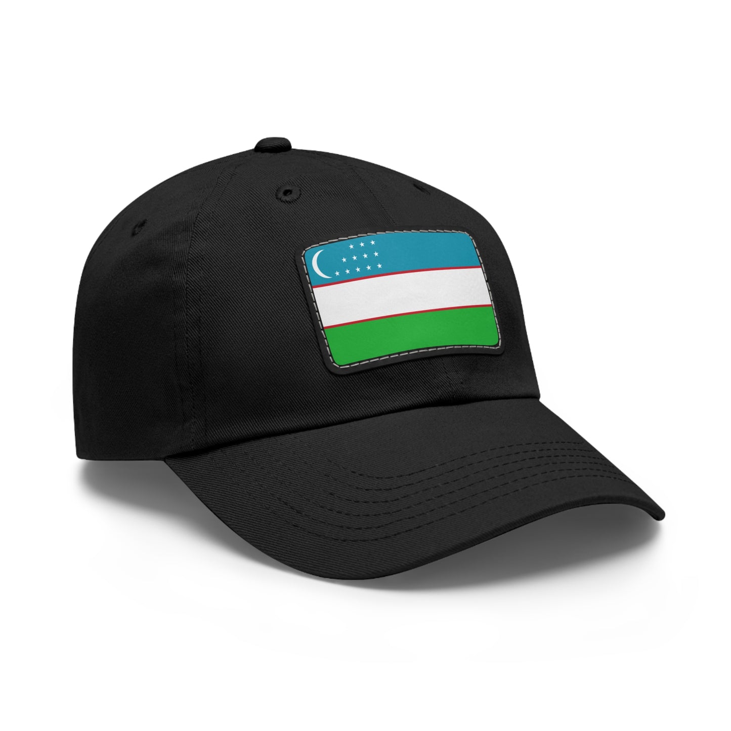 Uzbekistan Leather Patch Hat
