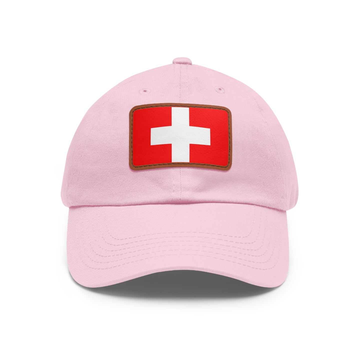Switzerland Leather Patch Hat