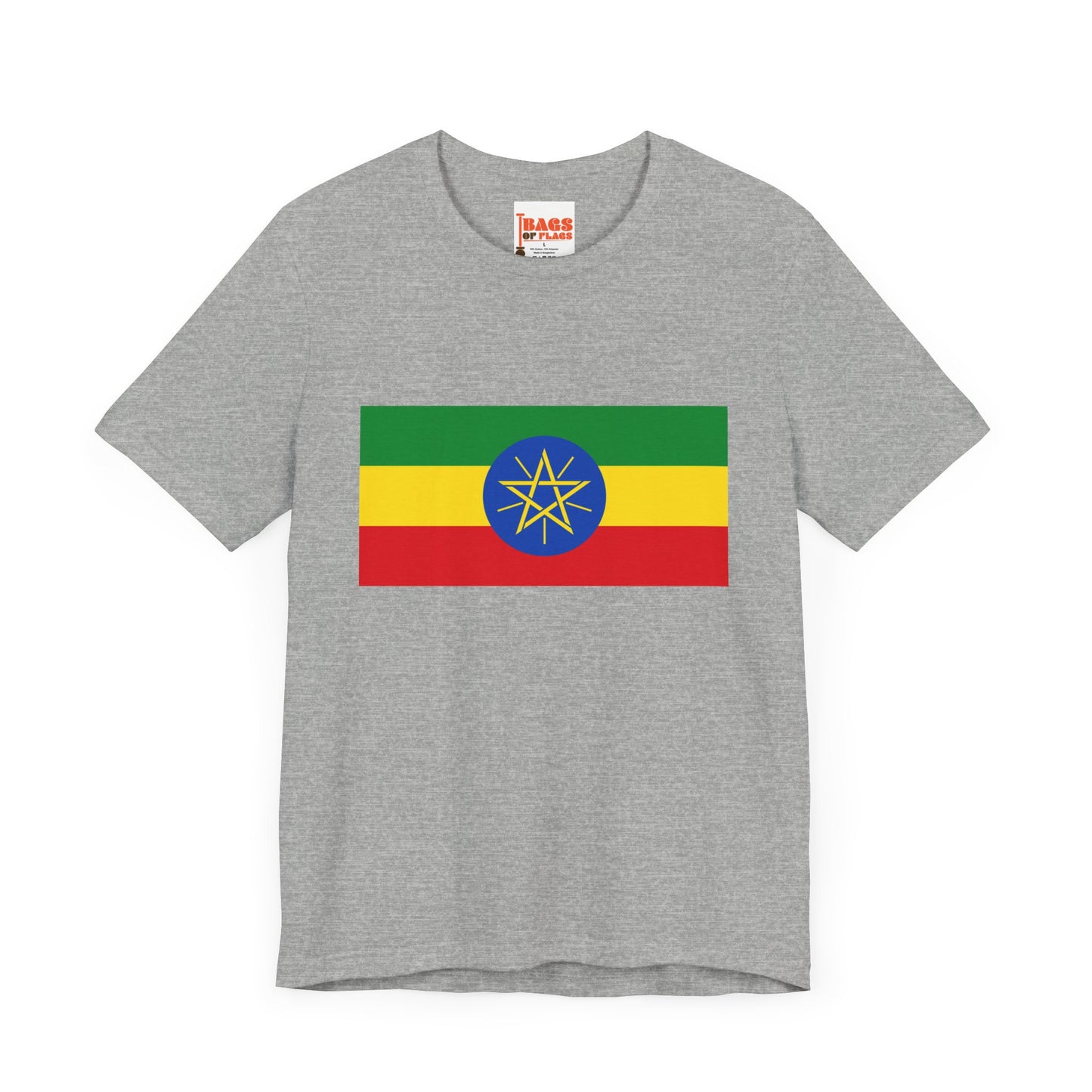 Ethiopia Flag on T-shirt