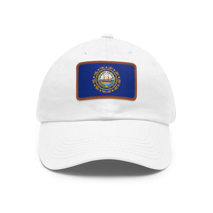 New Hampshire Leather Patch Hat