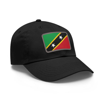 Saint Kitts and Nevis Leather Patch Hat