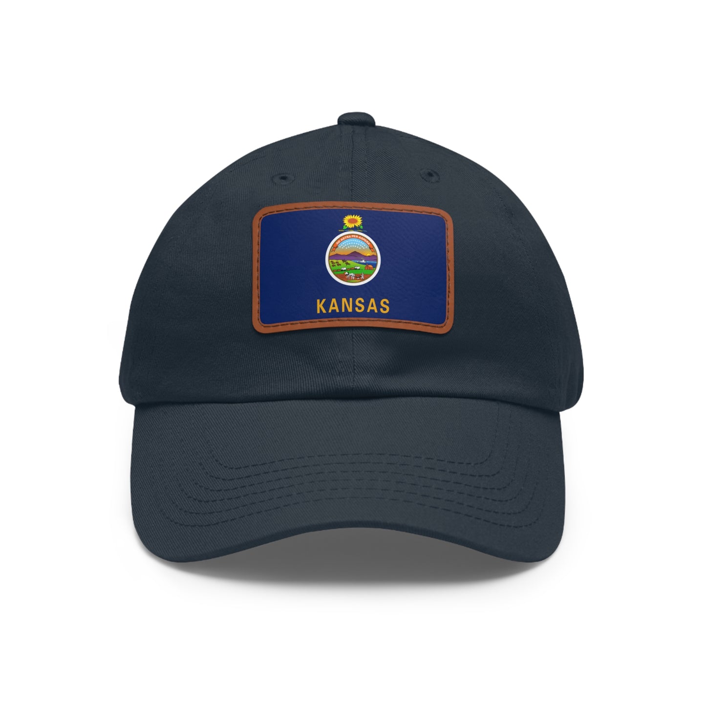 Kansas Leather Patch Hat