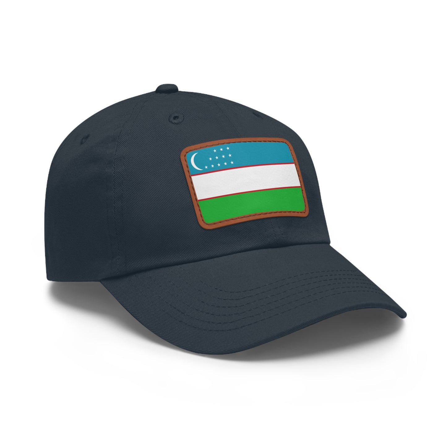 Uzbekistan Leather Patch Hat