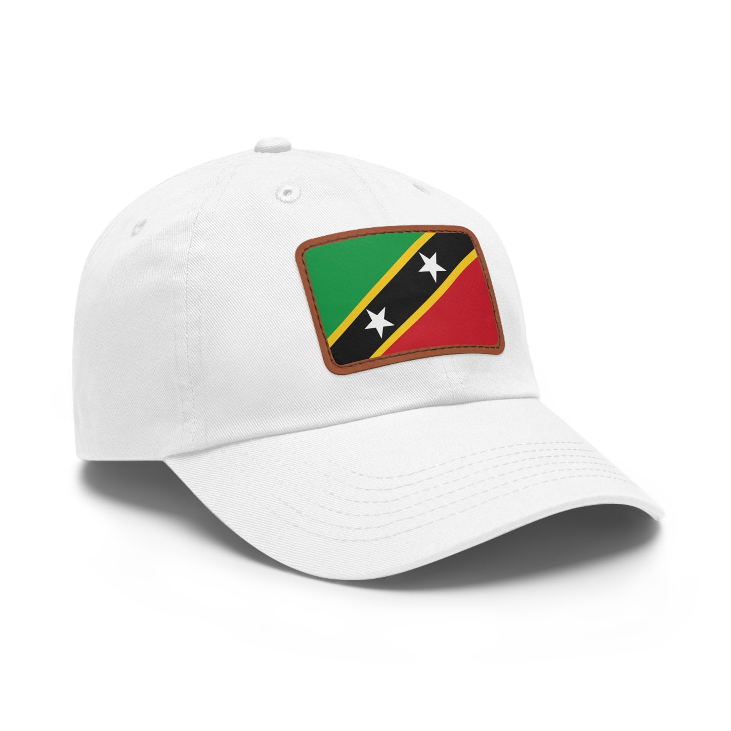 Saint Kitts and Nevis Leather Patch Hat