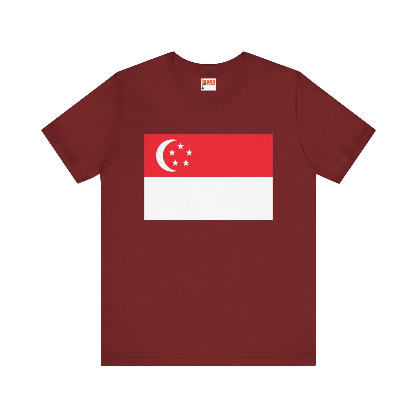 Singapore Flag on T-shirt