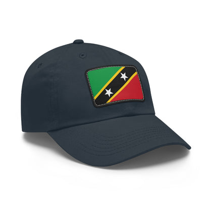 Saint Kitts and Nevis Leather Patch Hat