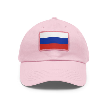 Russia Leather Patch Hat