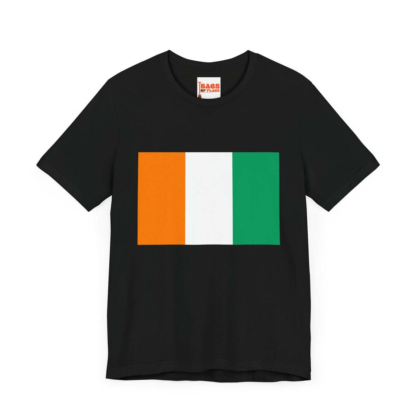 Cote d'Ivoire Flag on T-shirt