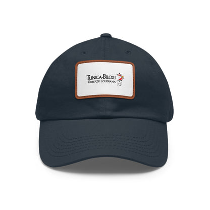 Tunica-Biloxi Tribe Leather Patch Hat