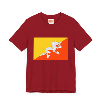 Bhutan Flag on T-shirt