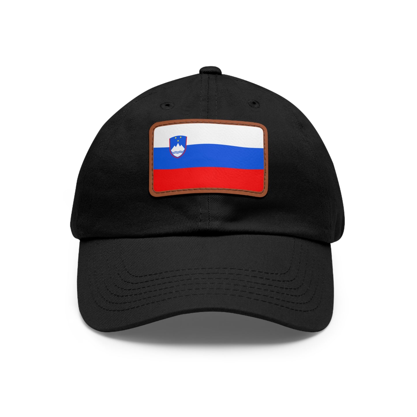 Slovenia Leather Patch Hat