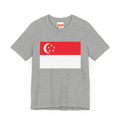 Singapore Flag on T-shirt