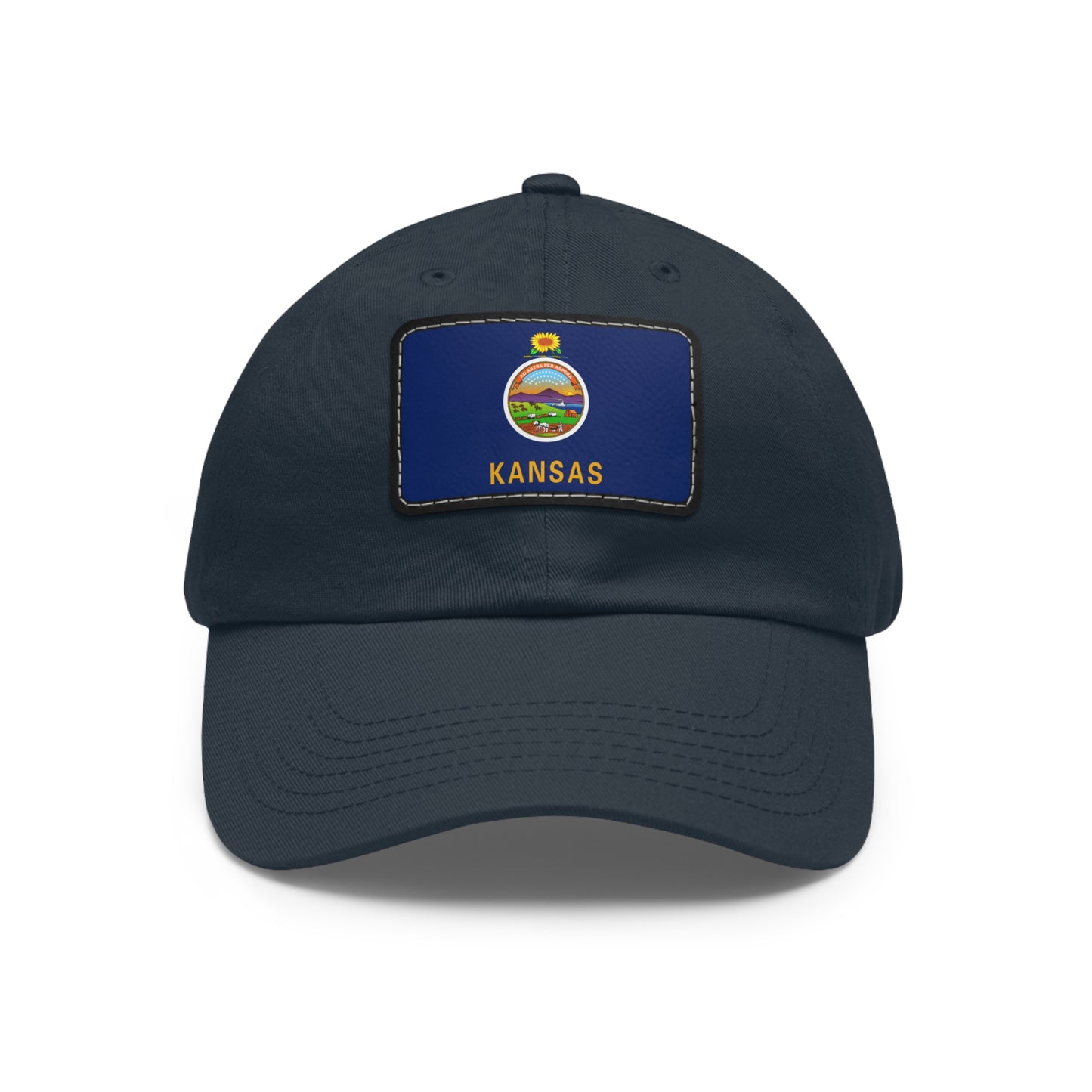 Kansas Leather Patch Hat