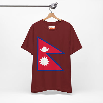 Nepal Flag on T-shirt