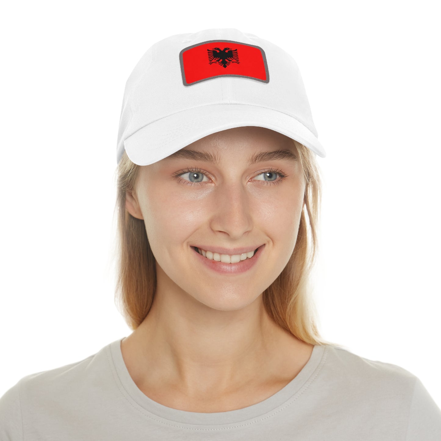 Albania Leather Patch Hat