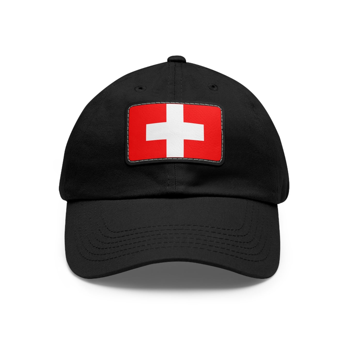 Switzerland Leather Patch Hat