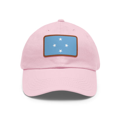 Federated States of Micronesia Leather Patch Hat