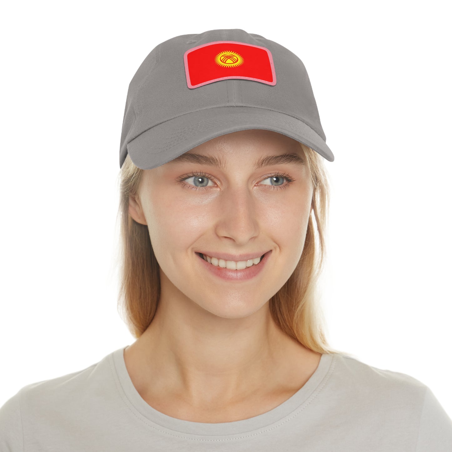 Kyrgyzstan Leather Patch Hat