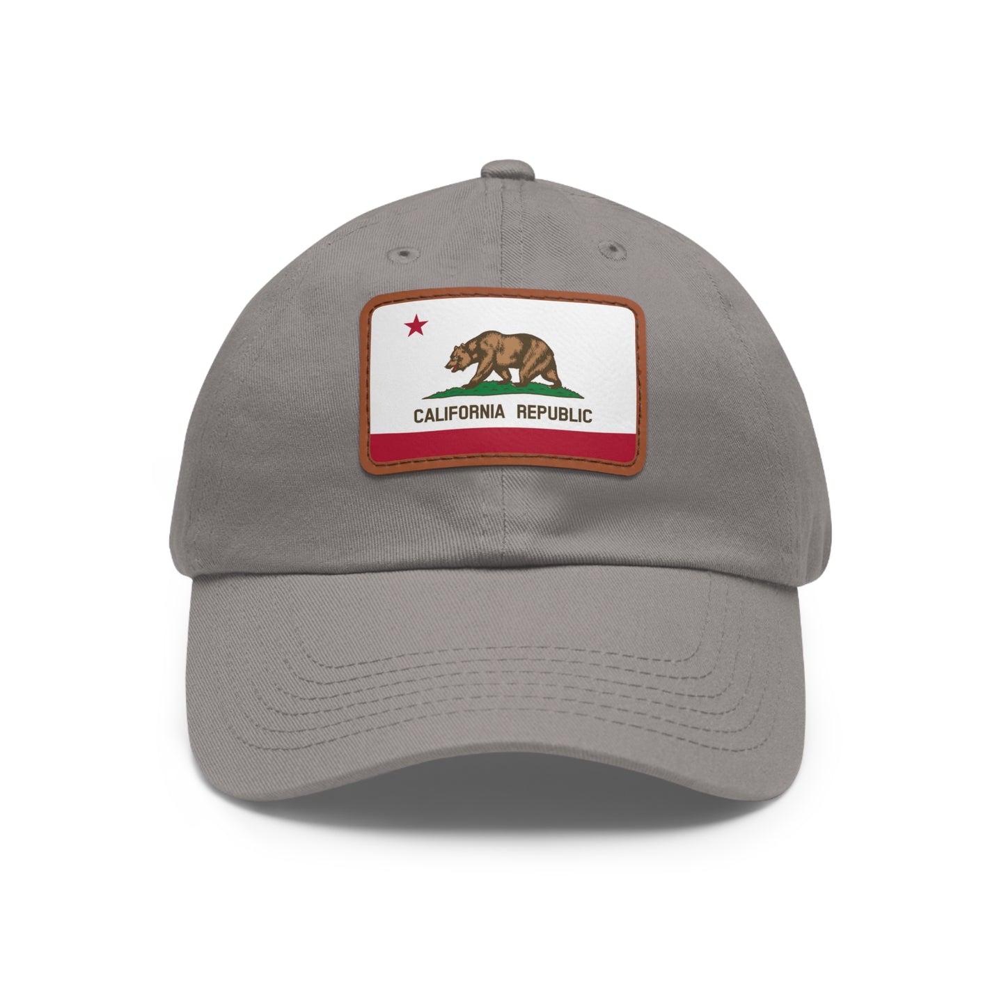 California Leather Patch Hat