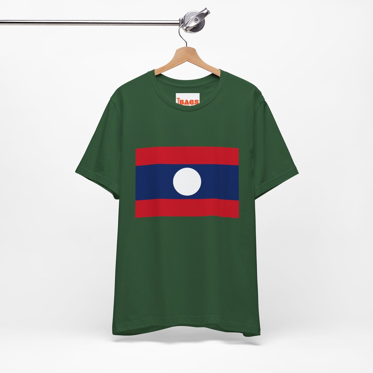 Laos Flag on T-shirt