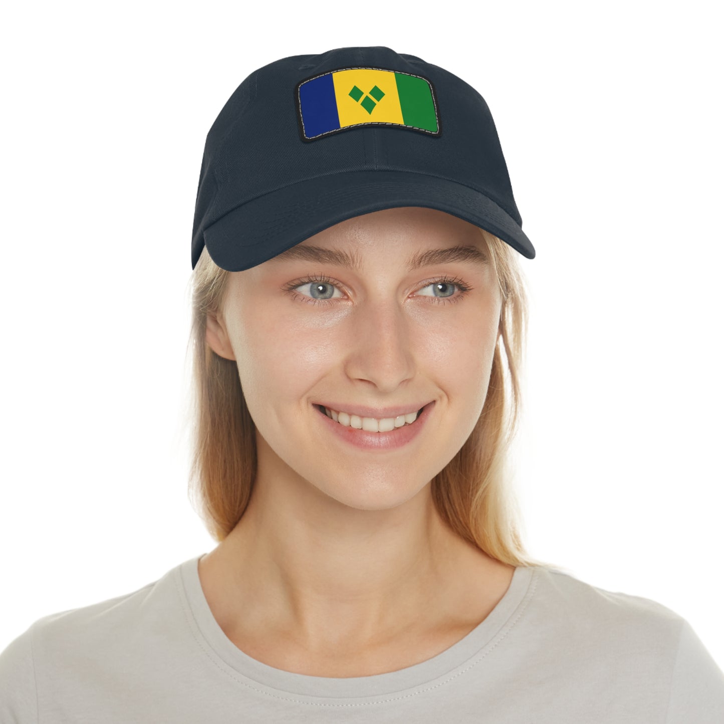 Saint Vincent and the Grenadines Leather Patch Hat