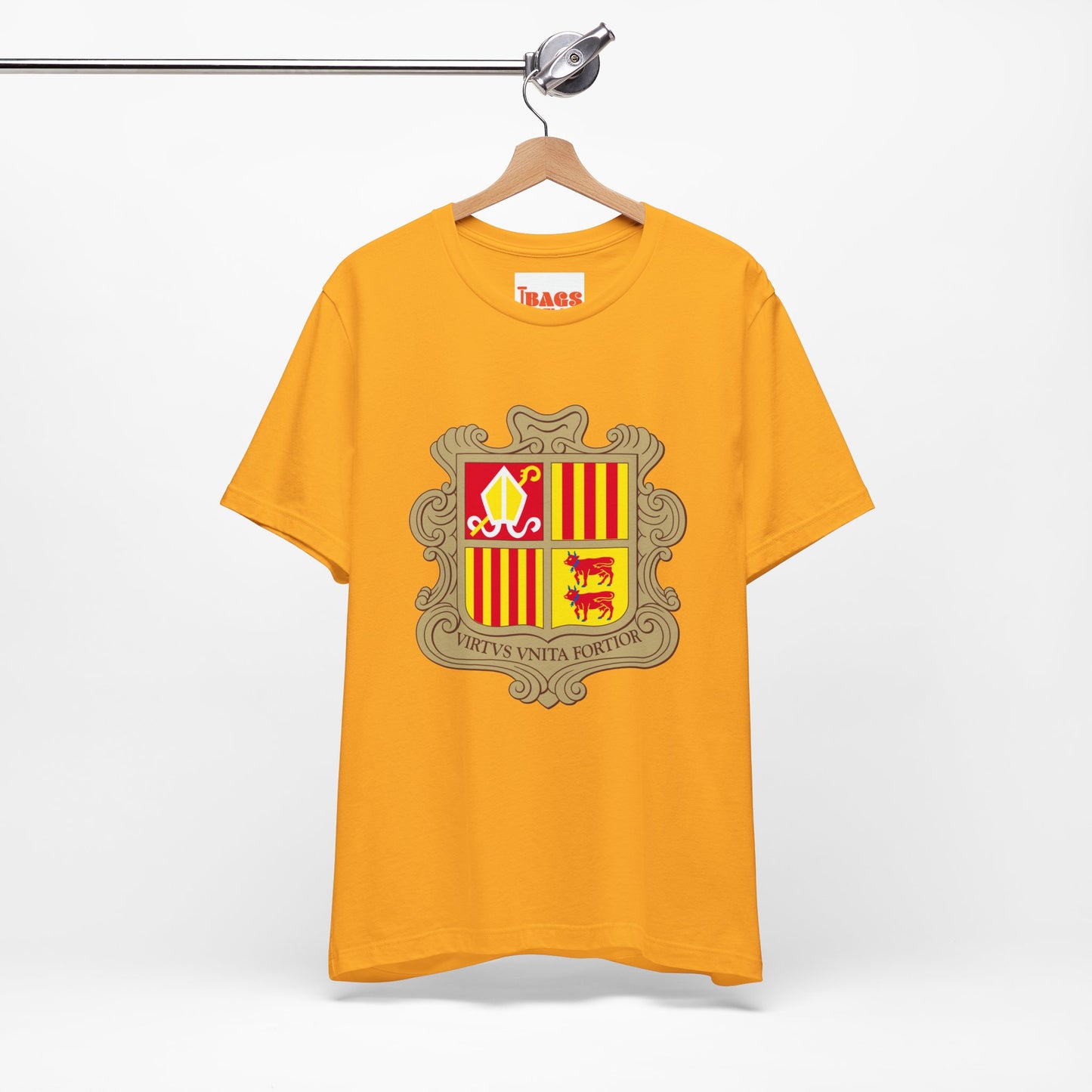 Andorra Coat-of-Arms Inspired T-shirt