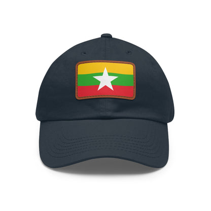 Myanmar Leather Patch Hat