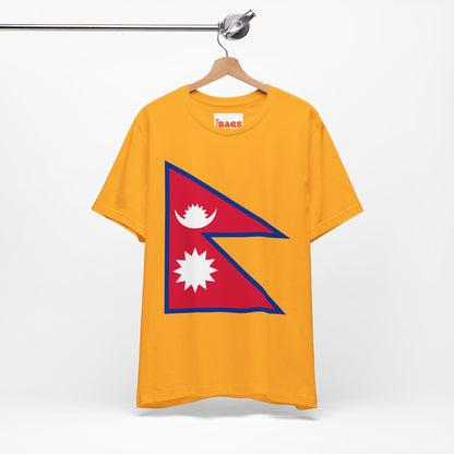 Nepal Flag on T-shirt