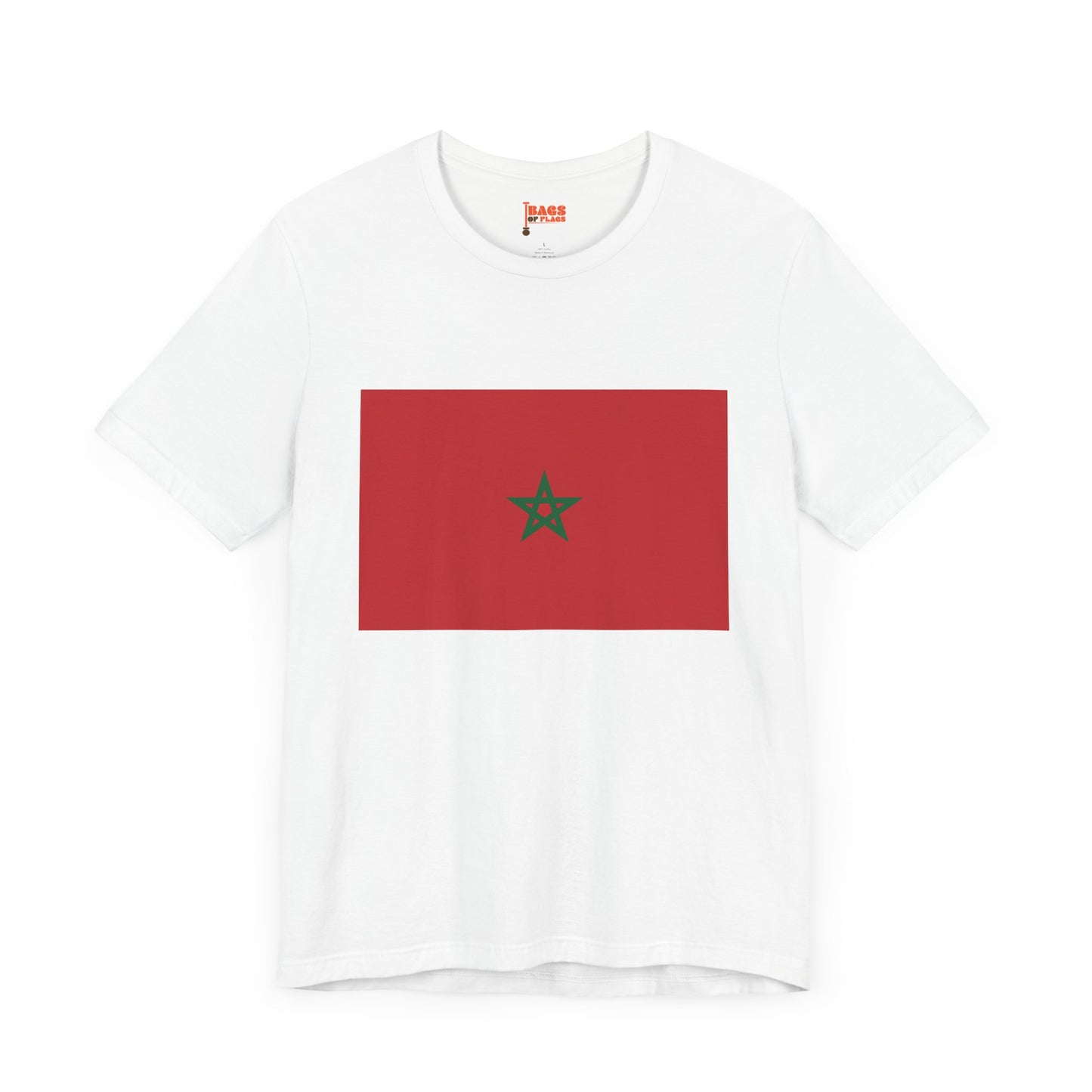 Morocco Flag on T-shirt