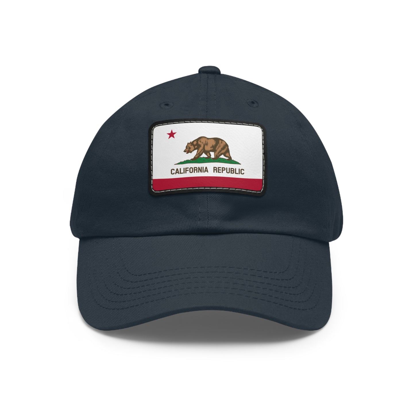 California Leather Patch Hat