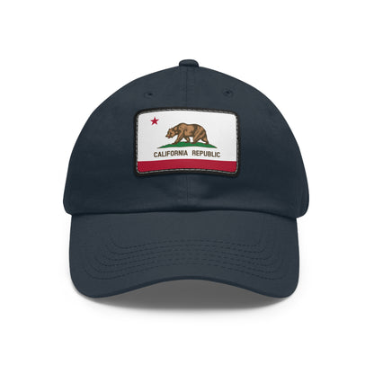 California Leather Patch Hat