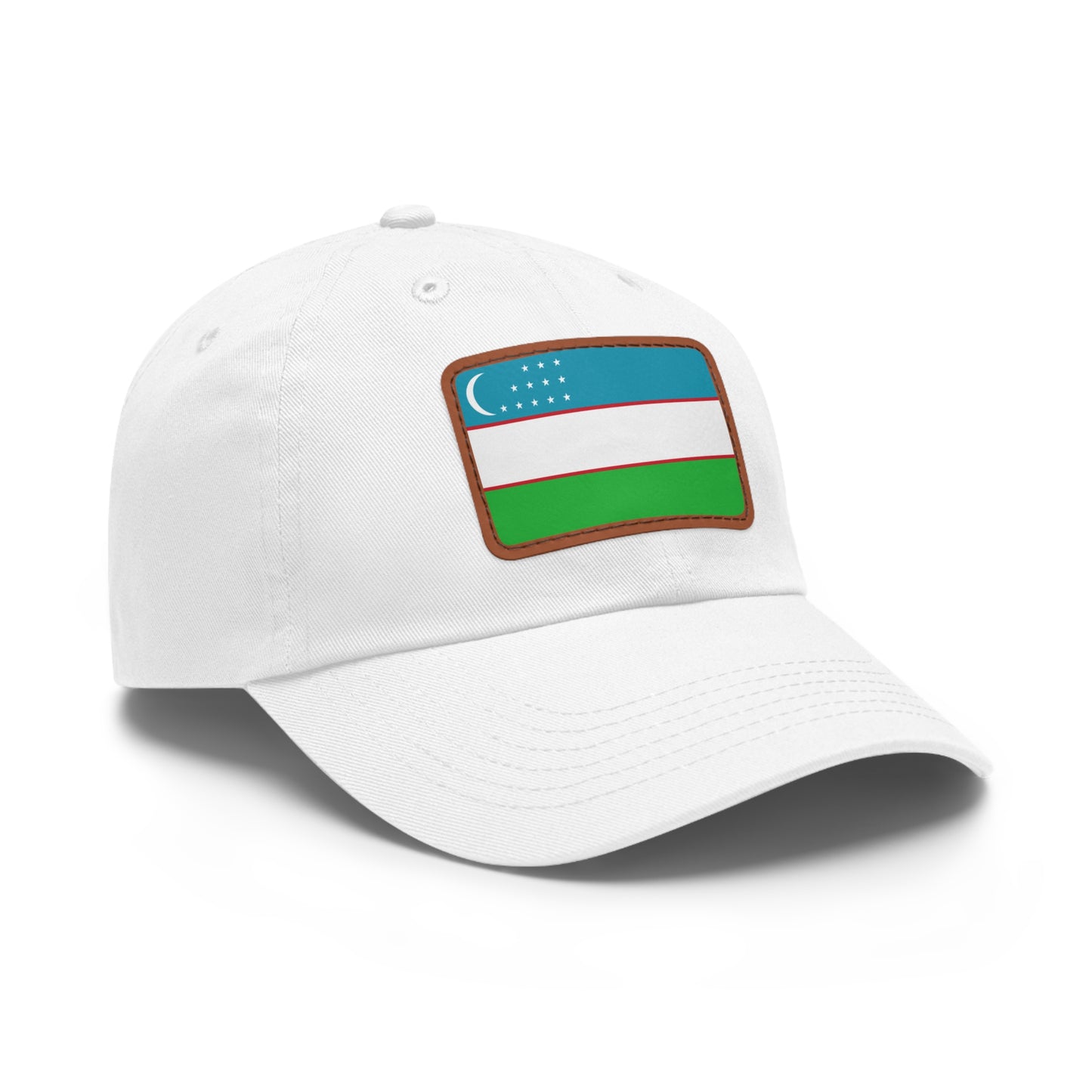Uzbekistan Leather Patch Hat