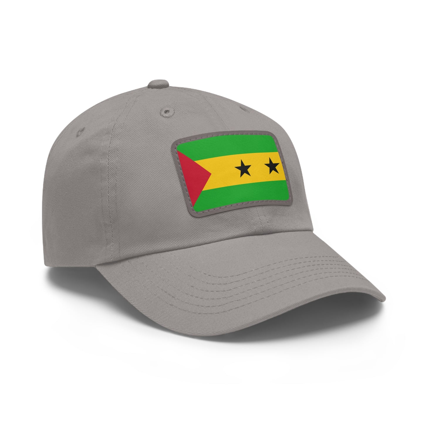 Sao Tome and Principe Leather Patch Hat