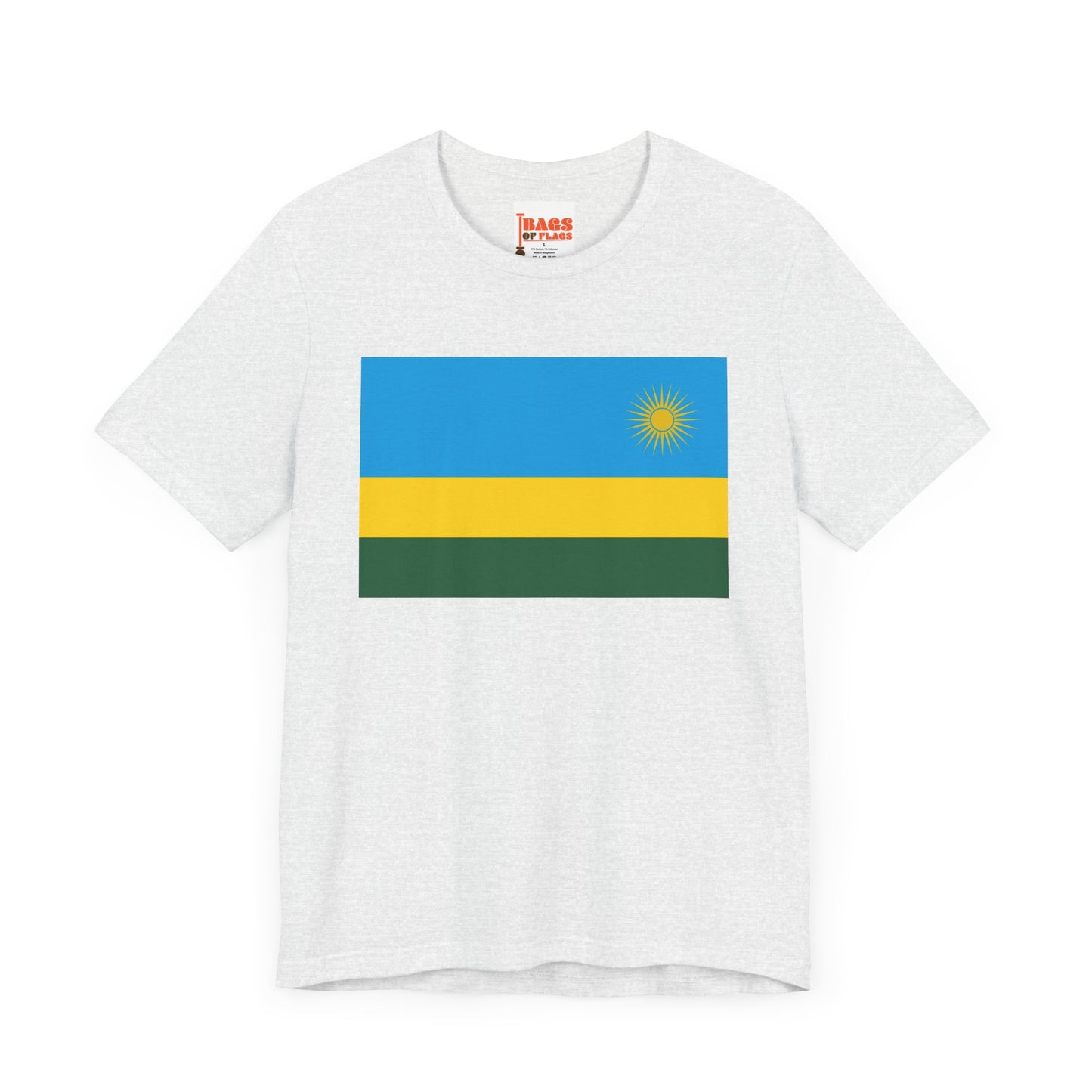 Rwanda Flag on T-shirt